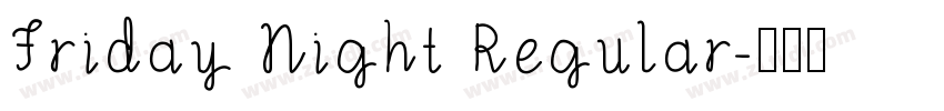 Friday Night Regular字体转换